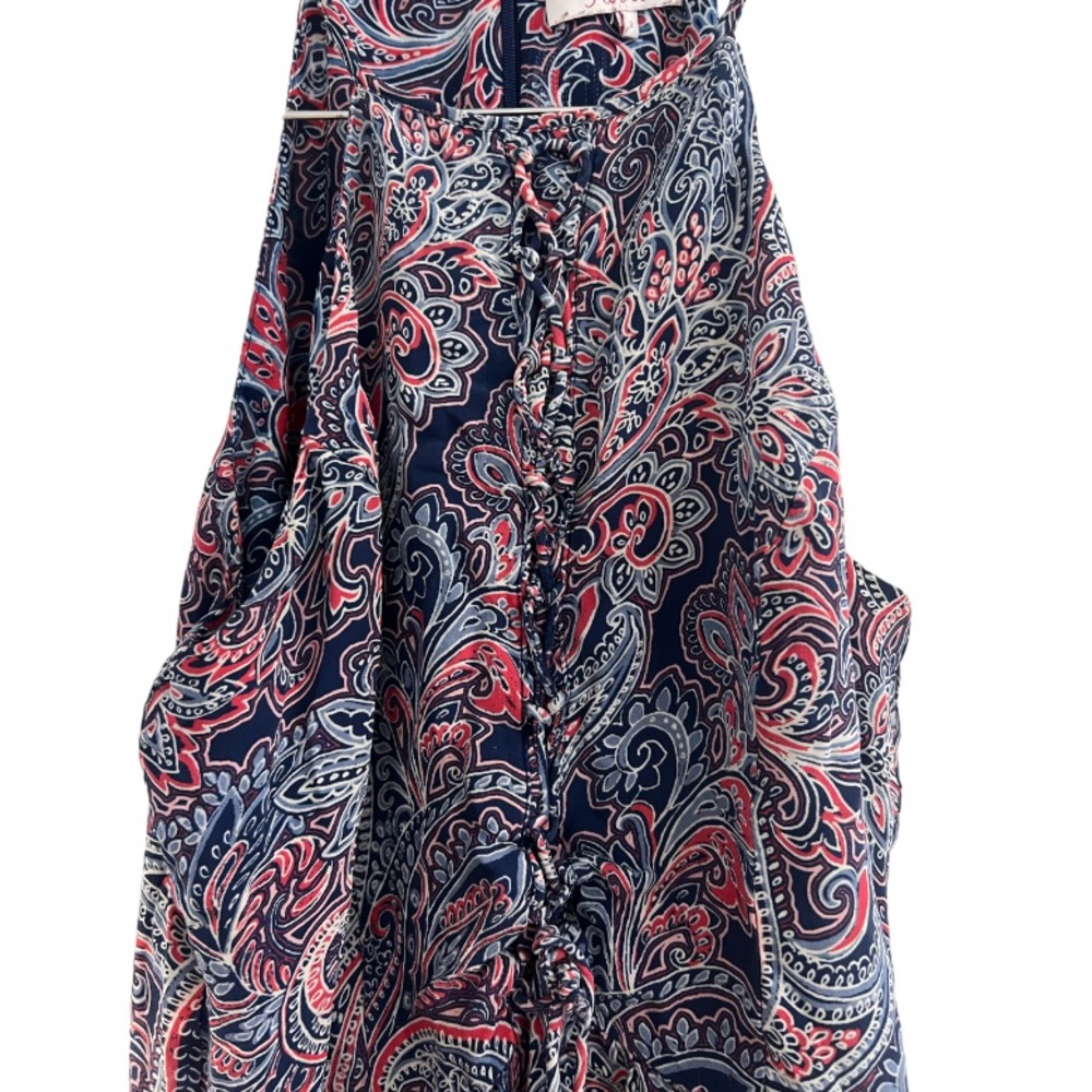 Parker Dax printed 100% silk mini dress. - Picture 6 of 8